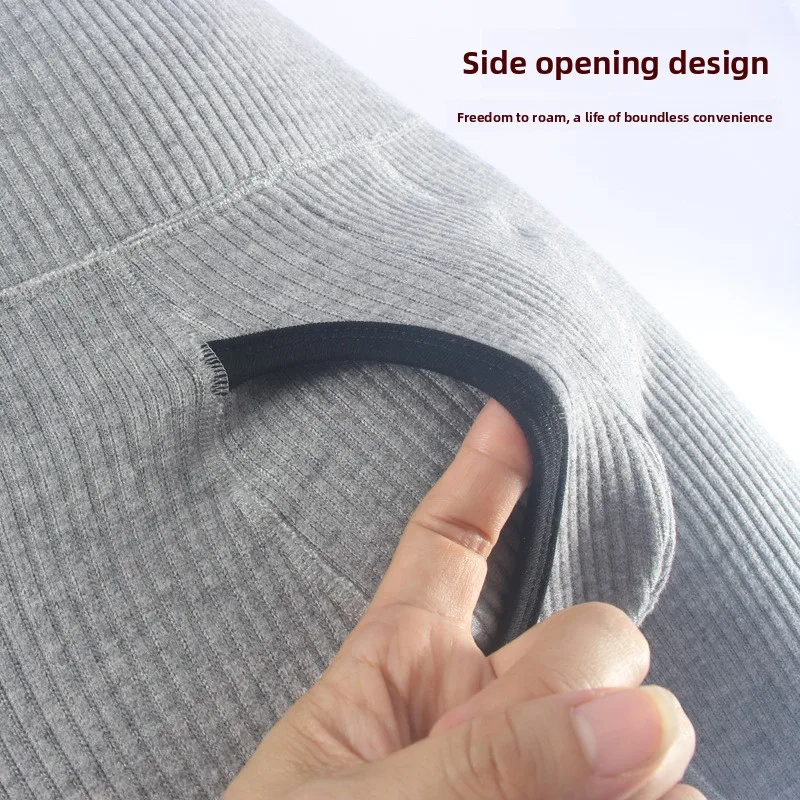 ملابس داخلية بوكسر حرارية للرجال ملابس داخلية شتوية للرجال عالية الخصر ملابس داخلية حرارية من الصوف سميكة الخصر حماية الخصر الدافئ