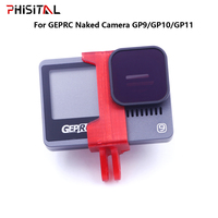 PHISITAL 3D Printed TPU Naked Camera GP9/GP10/GP11 Mount Support Bracket M5/M3 hole for GEPRC GoPro FPV drone Frame DIY parts