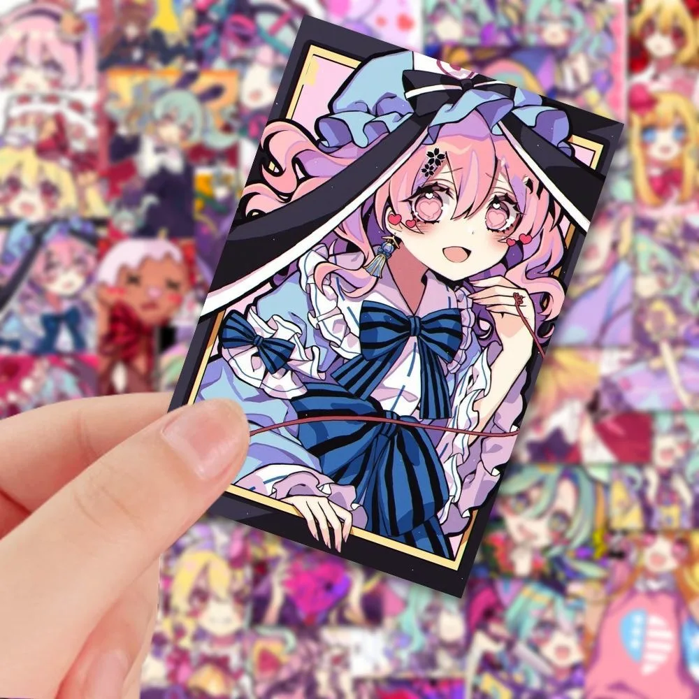 Cosplay108 새로운 다채로운 동양 프로젝트 스티커 Ins 높은 아름다움 귀여운 계정 스티커 모바일 DIY 방수