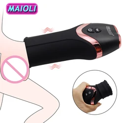 12 Modes Penis Delay Trainer Male Masturbator Vibrator Automatic Oral Climax Sex Glans Stimulate Massager Adult Sex Toys for Men