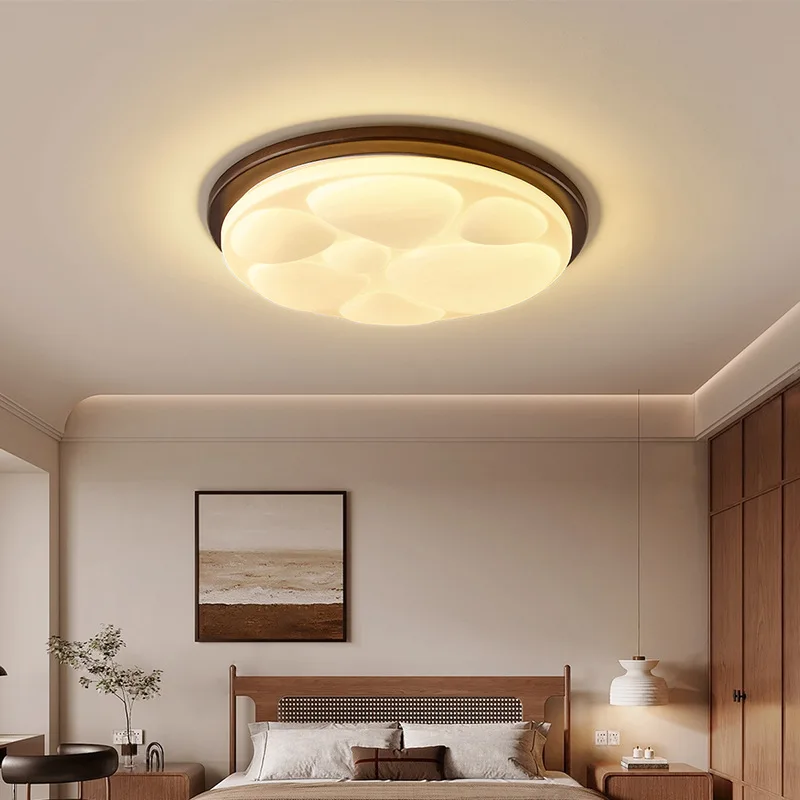 Middle Ancient Ceiling Lamp Bedroom Lamp American Countryside Master Bedroom Study Cafe Kitchen Restaurant LED Light Luminaires