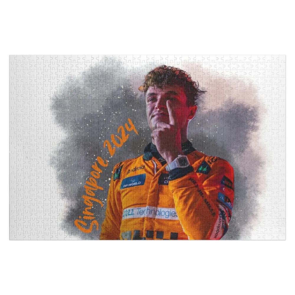 

Lando Norris Wins in Singapore Jigsaw Puzzle Photo Custom Custom Puzzle
