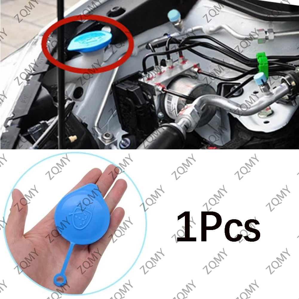 1PCS 38513SB0961 Car Windshield Wiper Washer Fluid Reservoir Tank Cap For Honda CRV Civic Accord Fit CITY Blue