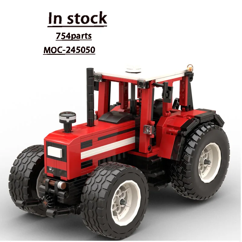 MOC-245050 Urban Agriculture Farm Tractor Bouwsteenmodel, 754 stuks, MOC Creatief verjaardagscadeau voor jongens voor kinderen