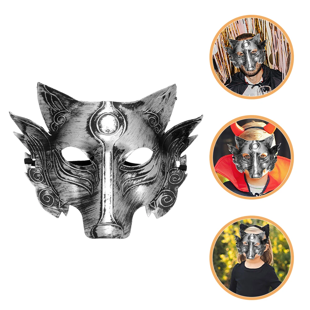 

1pc Halloween Wolf Scary Animal Cosplay Party Prop Pvc For Carnival Costume Festival Masquerade Horror Style Unique Wolf