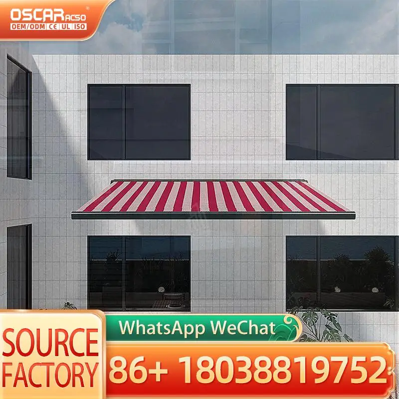 Automatic Motorized Retractable Aluminum Alloy Acrylic Sail Roof Cover for Pergola Rainproof in Outdoor Garden Patio Retractable