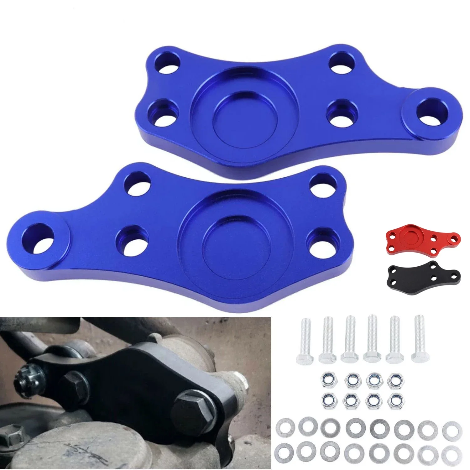 Black Red Blue Billet Aluminum Drift Steering Lock Adapter Increasing Turn Angle 25% Turning Kit For Toyota JZX100