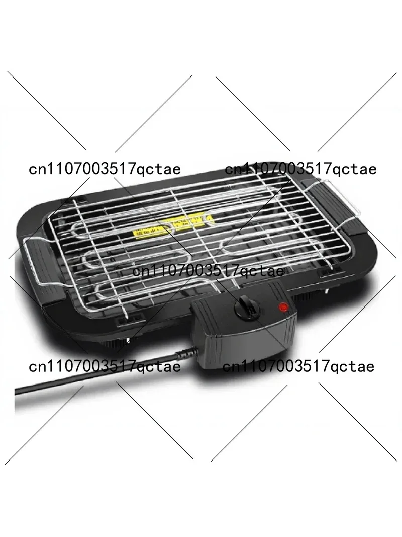 Smokeless Indoor Electric Grill for Household Use, Portable Countertop Grill