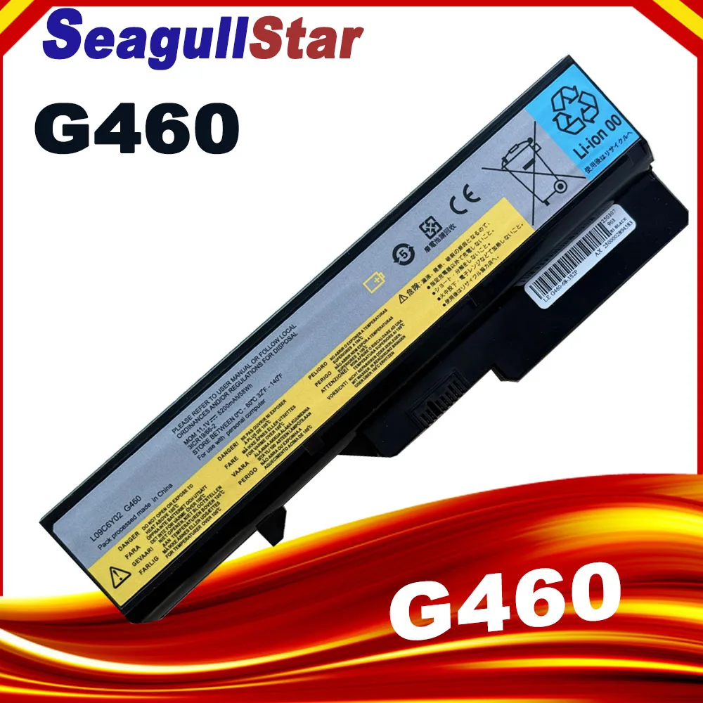 Batería L09L6Y02 G460 para Lenovo IdeaPad G560 Z370 B570 B575 V470 G475 G565 L09M6Y02 L10C6Y02 B480 G560E portátil