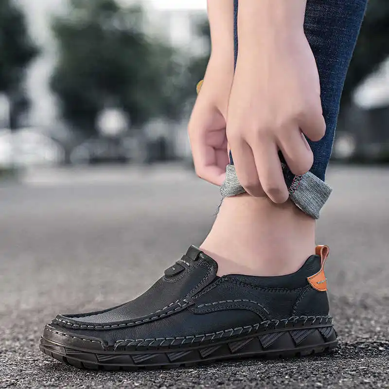 Mocasin Spring Autumn Sneakers For Men Woven Mens Trainer Shoes Wholesale Tennis Sports Beskets Lowest Price Runing