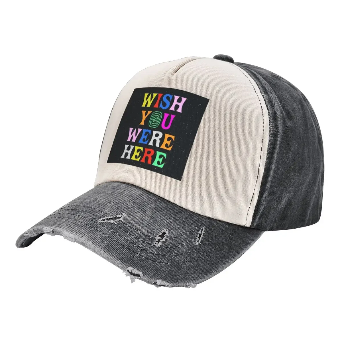 

Wish U Were Here Baseball Cap Hat Beach Snap Back Hat Hat Baseball Cap derby Ladies Men's