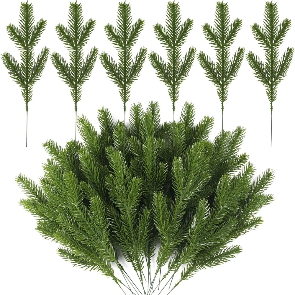 50/100Pcs Künstliche Pflanzen Weihnachten Baum Hause Zimmer Heuschel Dekoration Kränze Outdoor Hof Garten Zubehör Günstige Haushalt