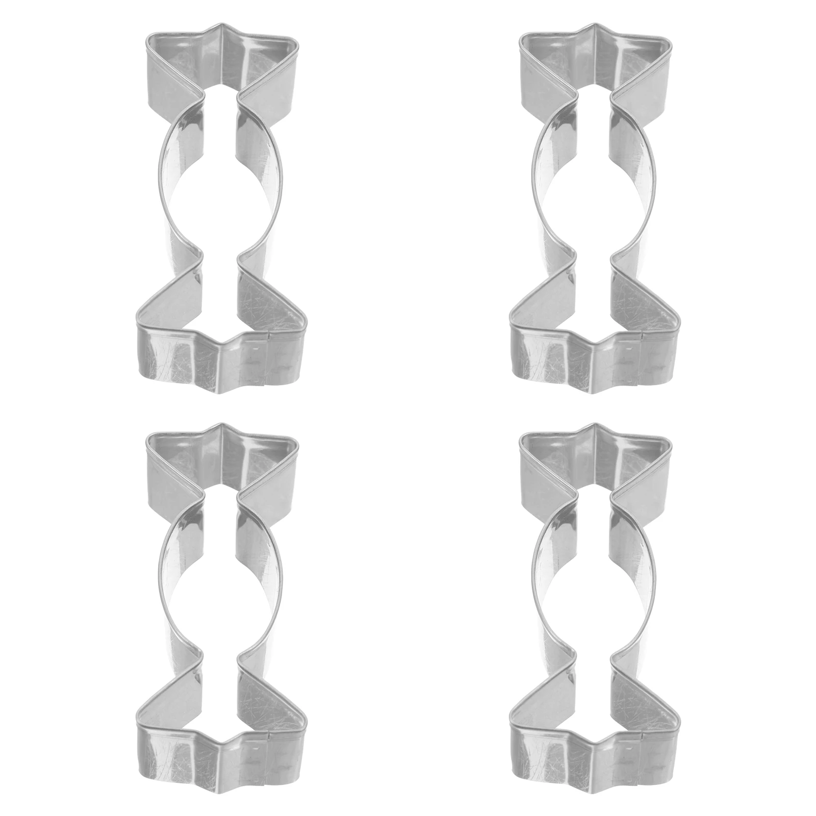 

4Pcs Stainless Steel Cookie Cutters Sturdy Safe DIY Candy Biscuit Cake Mold Fondant Baking Kitchen Tool Cookie Cutters