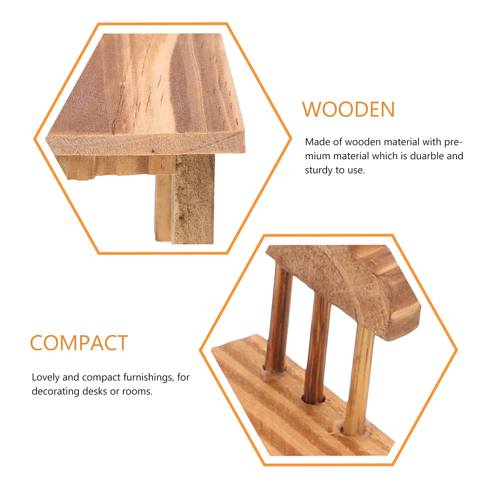 مجموعة أثاث خشبي صغير جميل كرسي طاولة صغير مصباح تأثيث منزلي ديكور تعليمي للأطفال لعب الأدوار هدية صينية