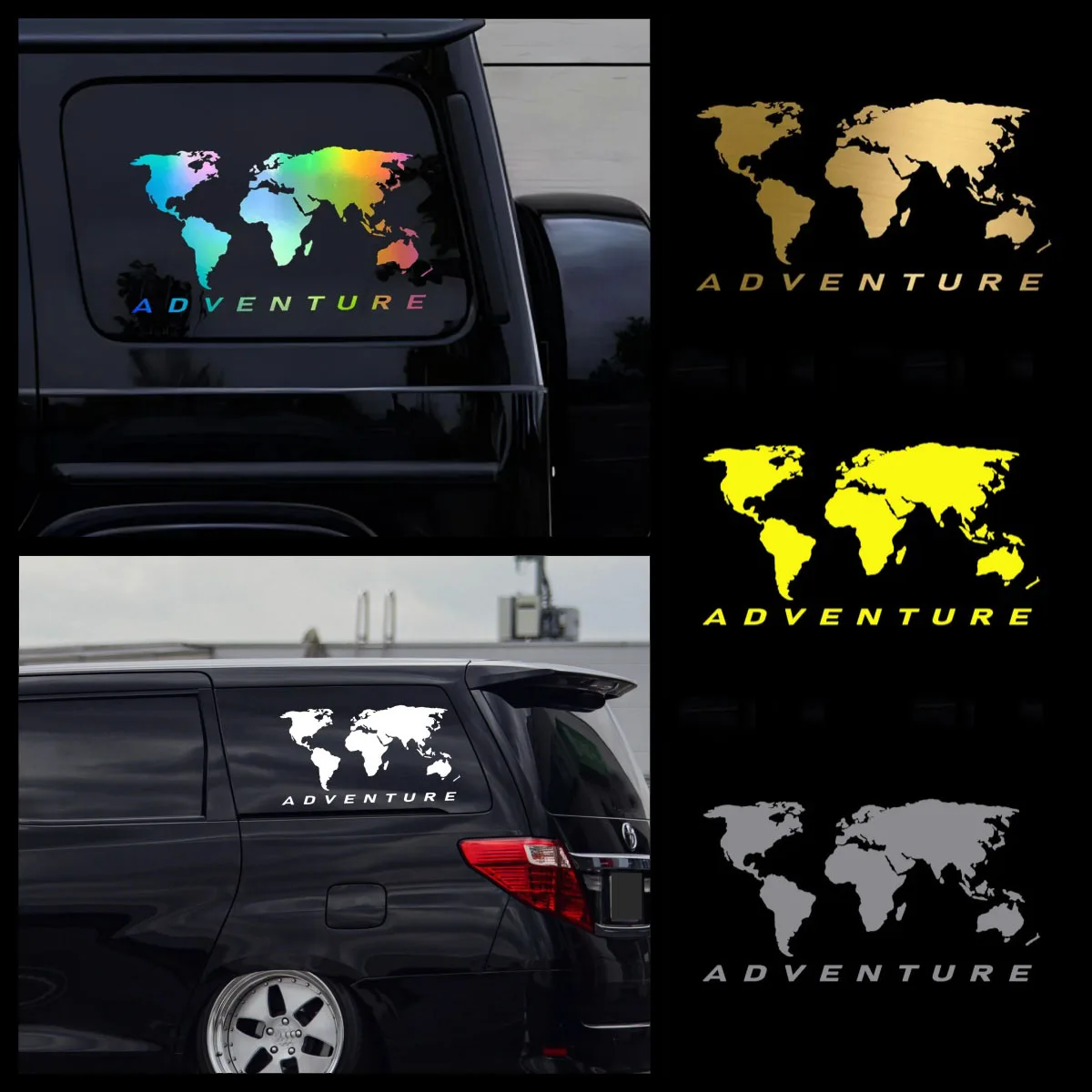 

World Map Universal Auto Sticker Art Auto Motorcycle Trucks Racing SUV Bumper Laptop Suitcase Vinyl Decal