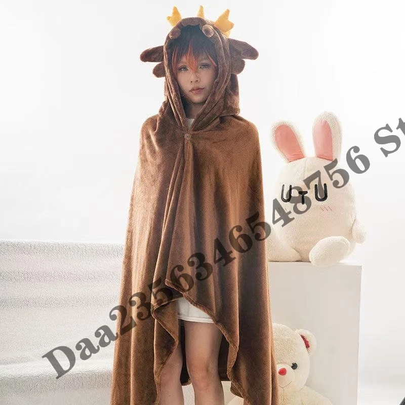 لعبة Genshin Impact Kaveh تأثيري بطانية عباءة الرأس مضحك بيجامة من الصوف زي هوديي الذكور والإناث تكييف الهواء