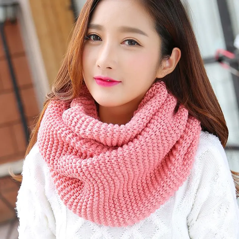 Knitted Scarf Neckerchief Cover Neck Season Women's Korean-Style Student Winter Pullover New Protection Warm All-Matching