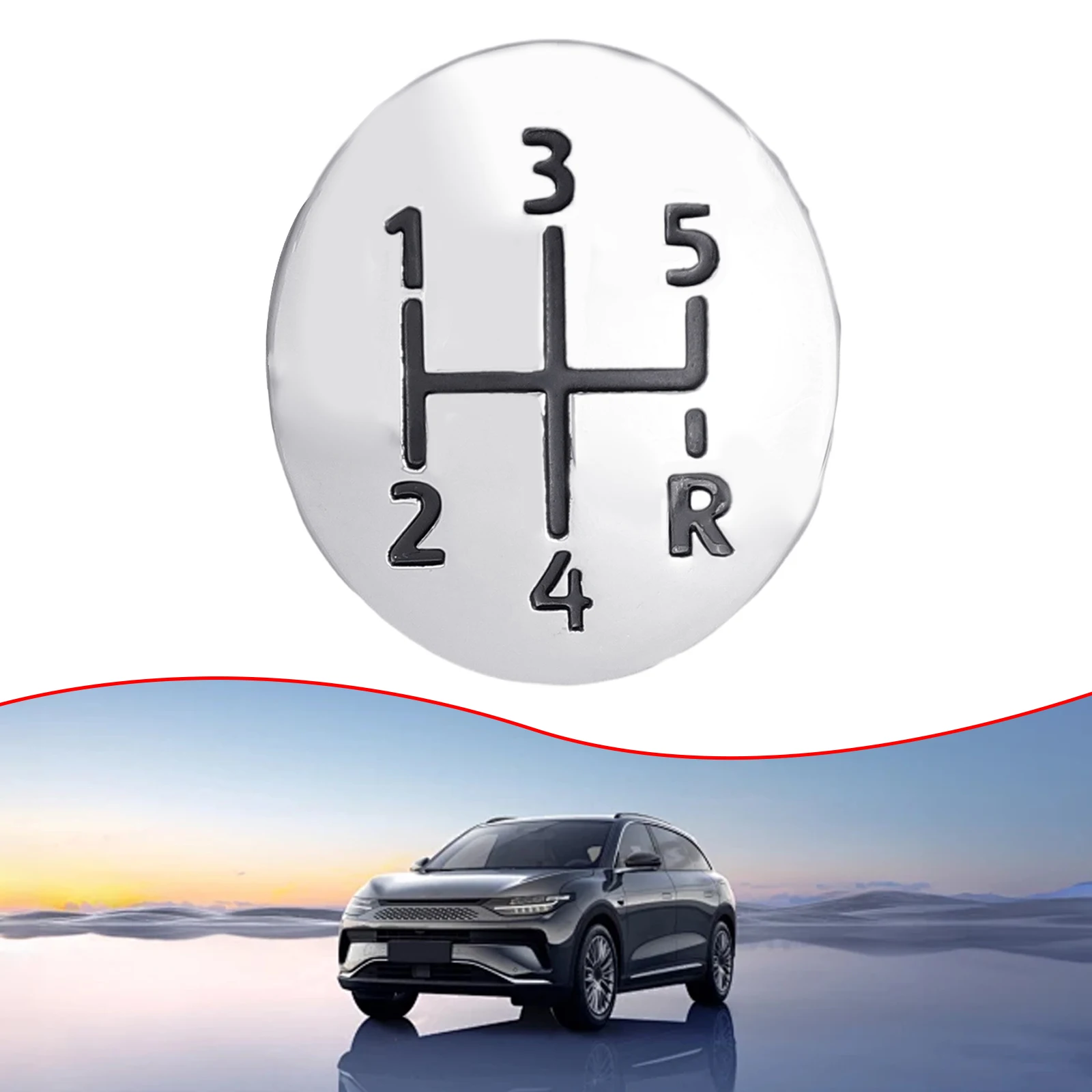For Renault Clio Megane Gear Shift Knob Cap Cover Replacement Auto Car Chrome Quality Practical For Renault Clio