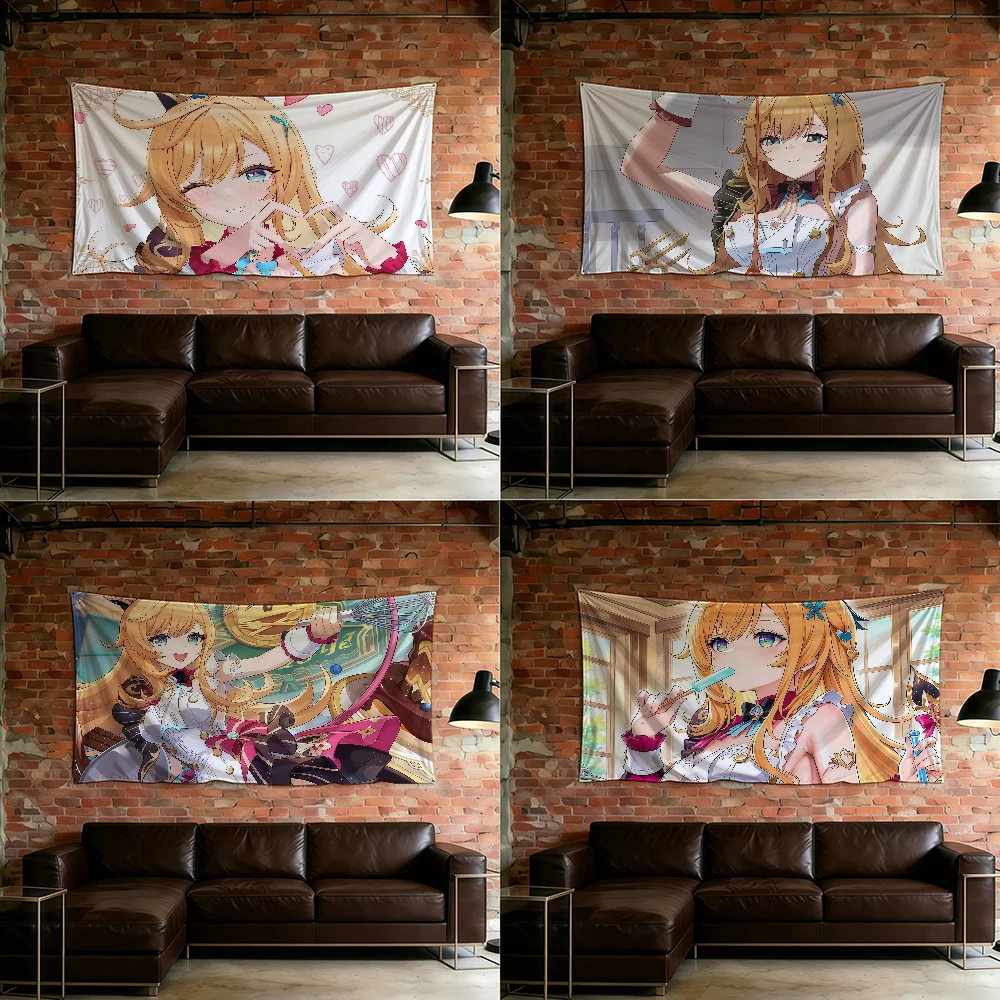 Genshin Impact Escoffier flag For Room Dorm Camping Picnic Art Style Garage Bar wall Decoration Banner