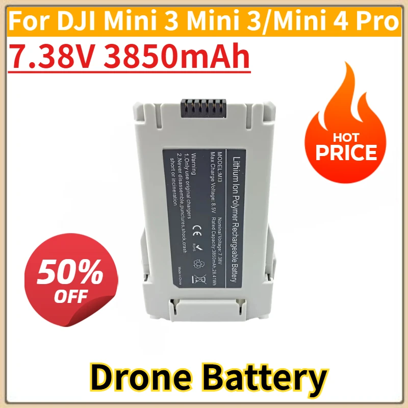

Brand New Replacement Drone Battery 7.38V 3850mAh For DJI Mini 3 Mini 3/Mini 4 Pro