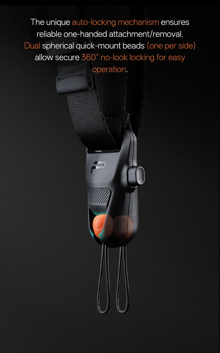 PGYTECH Kameragurt Master, Leder-Doppel-Schultergurt für 3 Kameras, verstellbarer Kameragurt für professionelle Fotografie – Detail 6