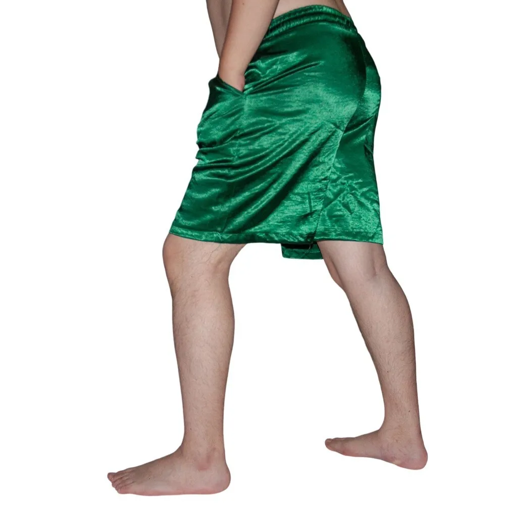 Glossy summer party club shorts Plus size casual satin sleeping silk bottoms