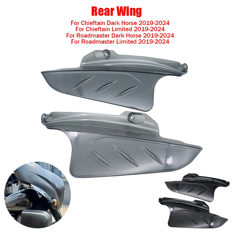

Windscreen Fairing Side Spoiler Deflector Kit For Indian Chieftain Roadmaster Dark Horse Limited 2019 20 21 22 23 24 Motorcycle
