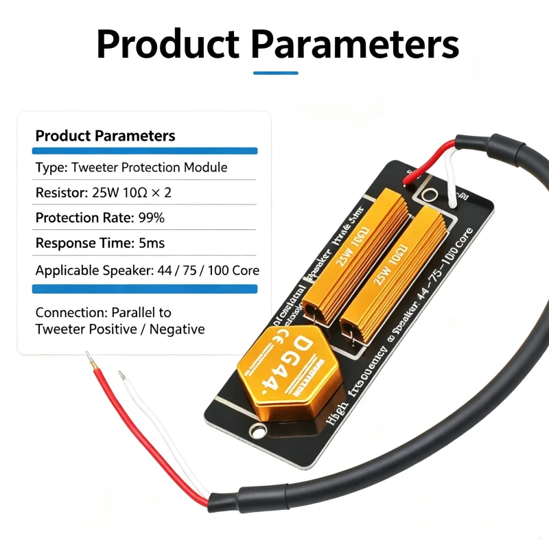 1pcs/lot HiFi tweeter frequency divider, voice coil anti burn protector module, professional stage audio driver head