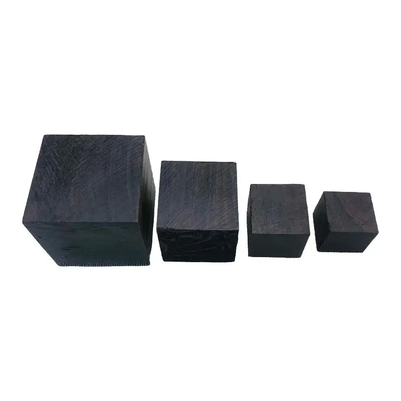 【CC】Black Sandalwood Square Blank Block Natural Wood DIY Carving Blank For Seal Stamp Handcraft Model Making Multiple Sizes