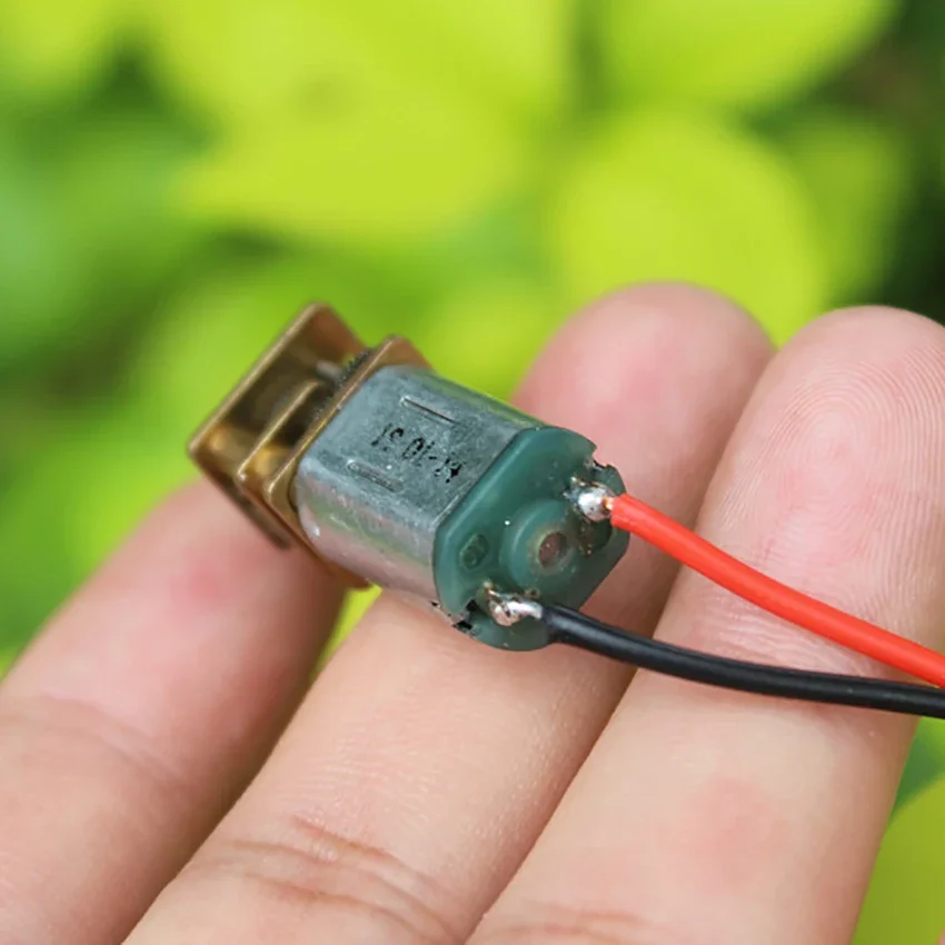 56 RPM DC 5V Micro DC Geared Electric Motor N20 Mini Deceleration Gear Reduction Motor, Long Wire for RC Car, Robot Model