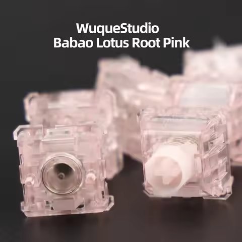 Wuque Studio Babao Magnetic Switch Babao Lotus Root Pink Version Custom Magnetic Keyboard rgb More Stable and Faster Sensitive