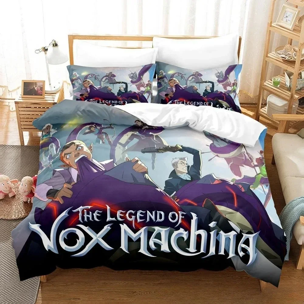 

3D Print Anime The Legend of Vox Machina Bedding Set Single Twin Full Queen King Size Bed Set Aldult Kid Bedroom Duvetcover Sets