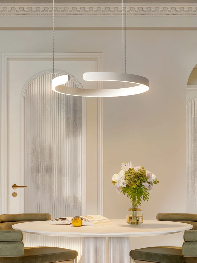 Led restaurante iluminação nordic lâmpada do teto decoração interior pendurado sala de estar quarto villa moderno lustre circular