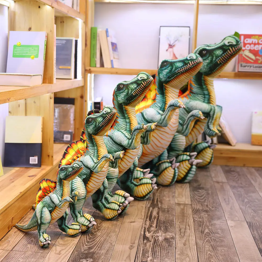 

Spinosaurus Dinosaur Doll Plush Toy Tyrannosaurus Rex Children's Doll Lifelike Animals Simulation Stuffed Doll Kawaii Toy Gifts