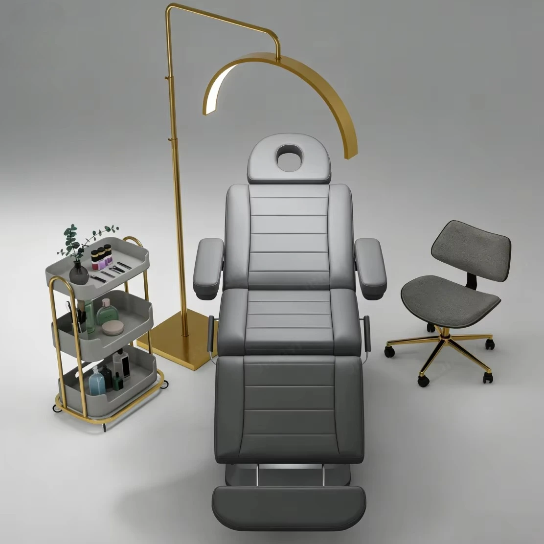 Luxury Modern 4 Motors Table De Massage Electric Eyelash Facial Bed Cosmetic Spa Chair Beauty Salon Bed for Sales