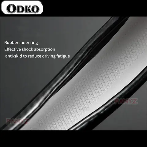 10 best sales steering wheel cover carbon fiber - №7