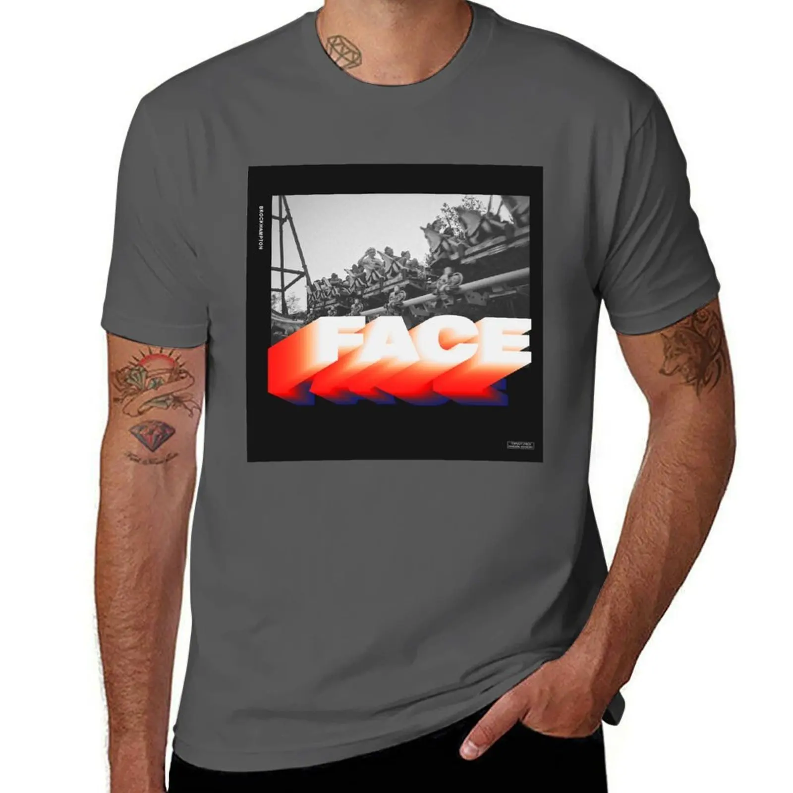 

Brockhampton (e) T-Shirt t shirts for man graphic tees man t shirt heavy cotton T-Shirt