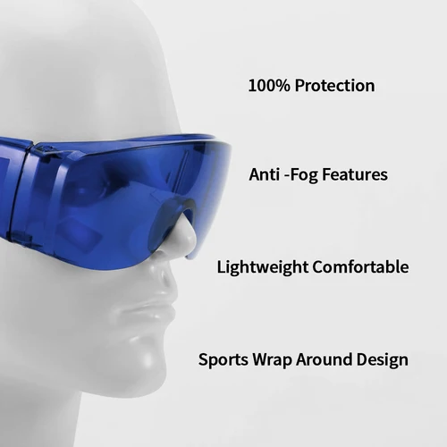 Imagen 2 del producto 1 Uds gafas protectoras para ojos dentales gafas de protección UV para escudo a prueba de polvo gafas de odontología gafas antigolpes