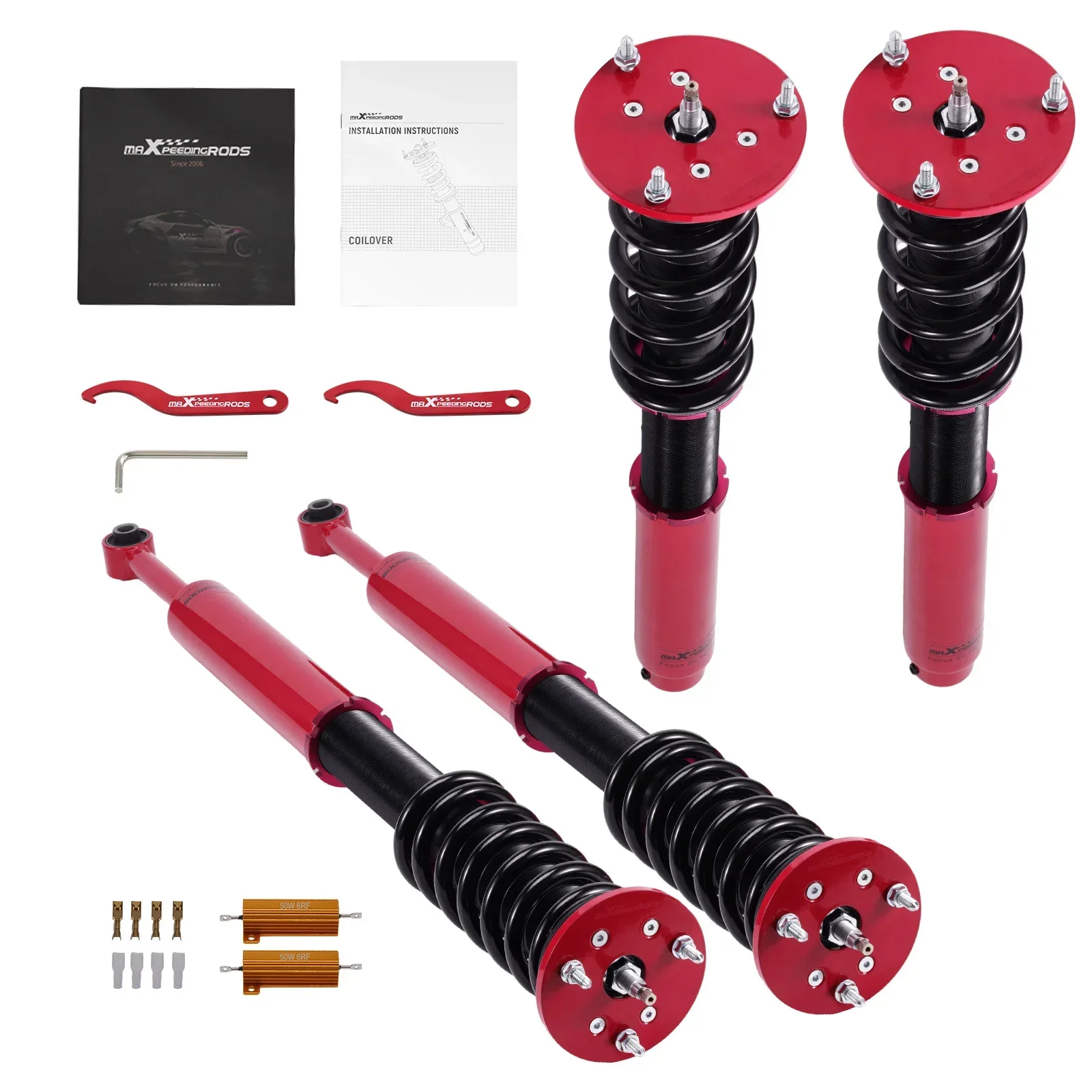 Z For Maxpeedingrods 24 Way Damper Coilovers Struts For Mercede-Benz S-Class W220 S430 S500 2000-2006 Q
