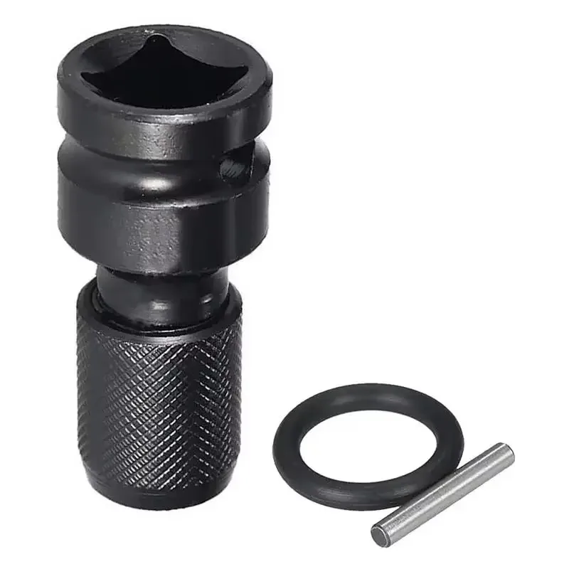 

1/2pcs 1/2 Inch Square Drive to 1/4 Inch Hex Socket Adapter Converter Chuck Adapter for Impact Air and Electric Wrench