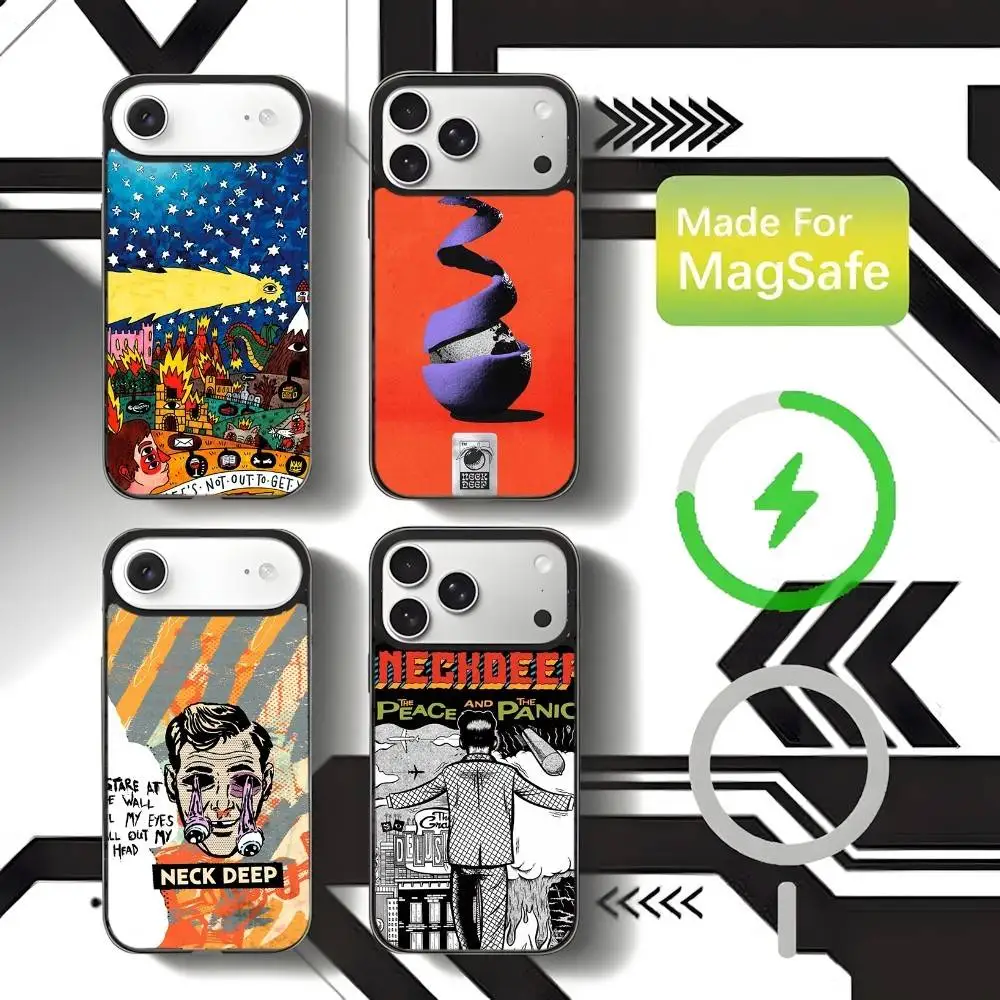 

Neck Deep Sonderland Phone Case For iPhone 17,16,15,14,13,12,11,Pro,Max,Plus,Mini,SE4,E Magnetic Magsafe Wireless Charging