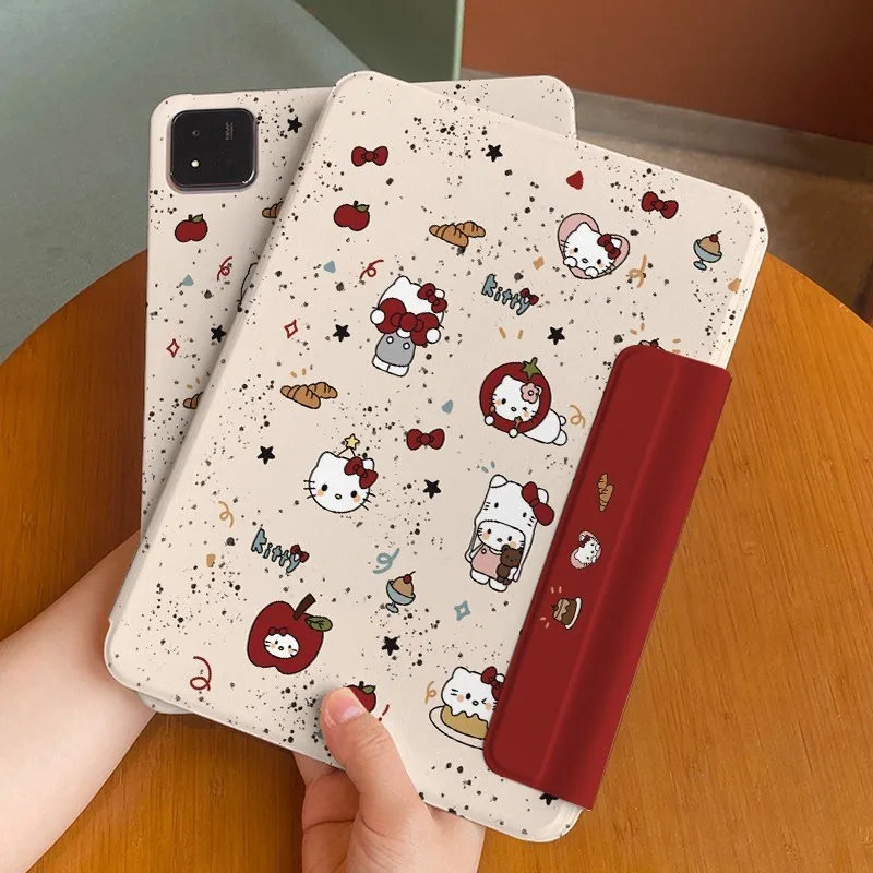 

Cute Hello Kitty Tablet Case for Xiaomi Pad 7 8 Pro 11.2in Mipad 7S Pro Redmi Pad SE 11in Full Wrap Rotatable Shockproof Cover