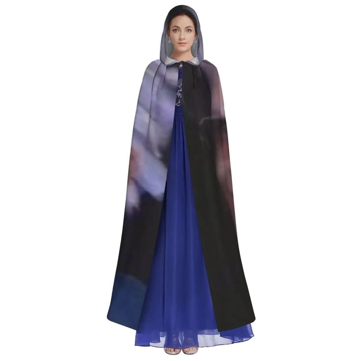 Vergil From The Devil May Cry Series Long Hooded Cloak Witch Medieval Costume Cosplay Cape HalloweenVampire Adult Unisex view 4