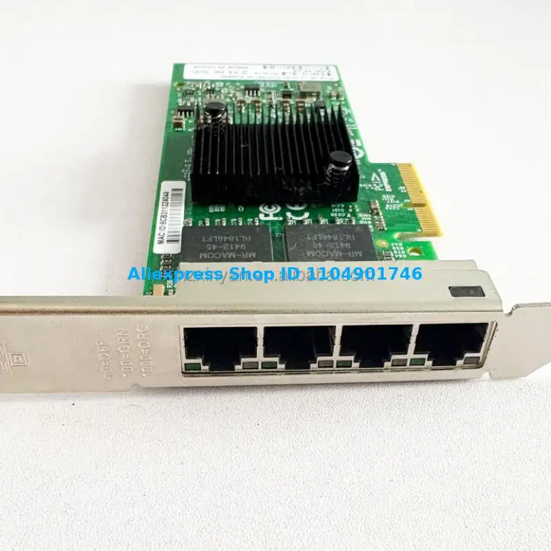 92T4077 92T4076 82580-4RJ45 PCIe X4 1G Adaptador de servidor de computadora integrado de cuatro puertos