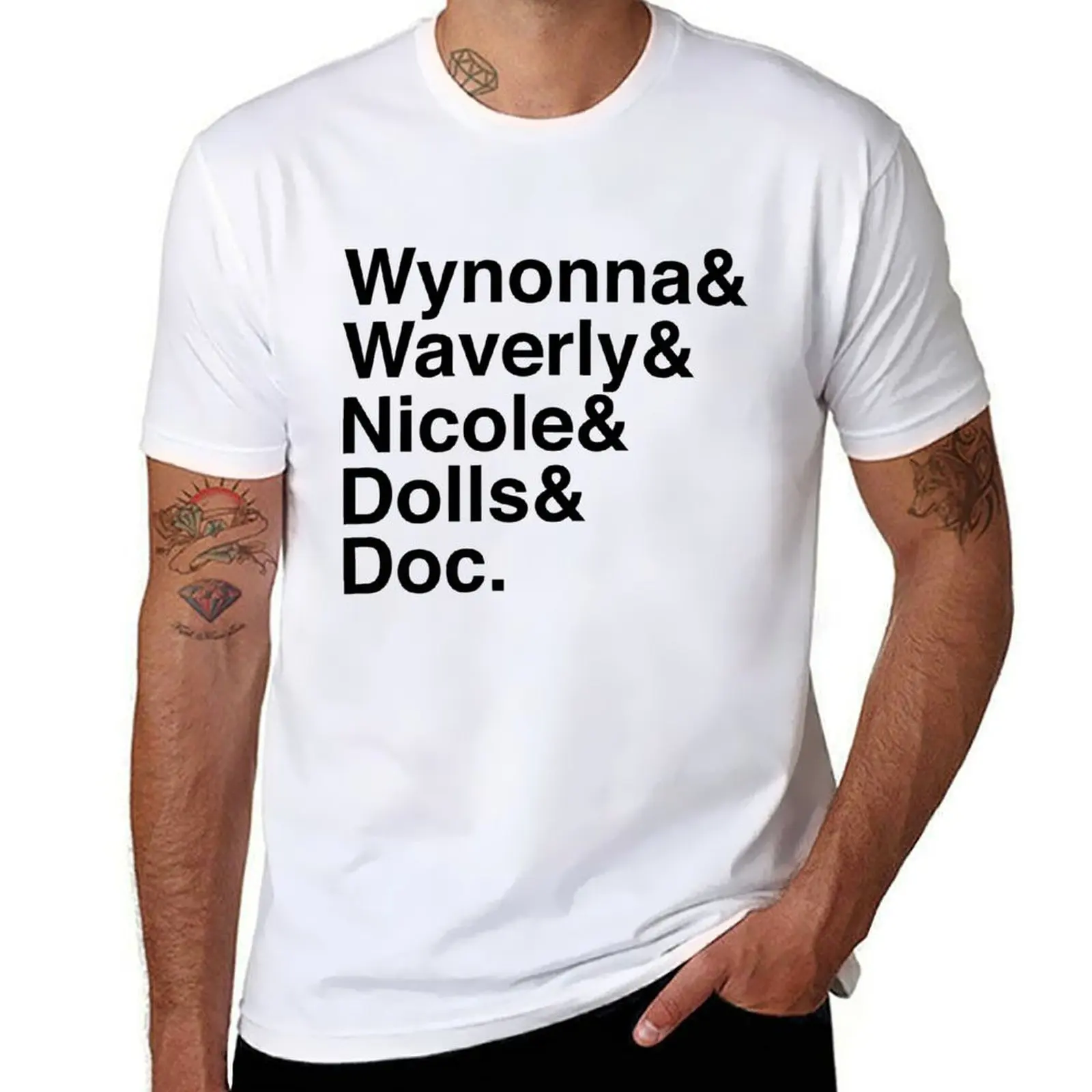 

man man T-Shirt t cotton men for t cotton (black) shirts shirt Earp soft t Wynonna shirt graphic 100% Names