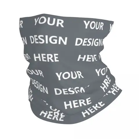 Custom Custom Your Design Here Neck Gaiter Men Windproof Winter Personalized Add Your Own Photo Text Logo Bandana Scarf for Ski
