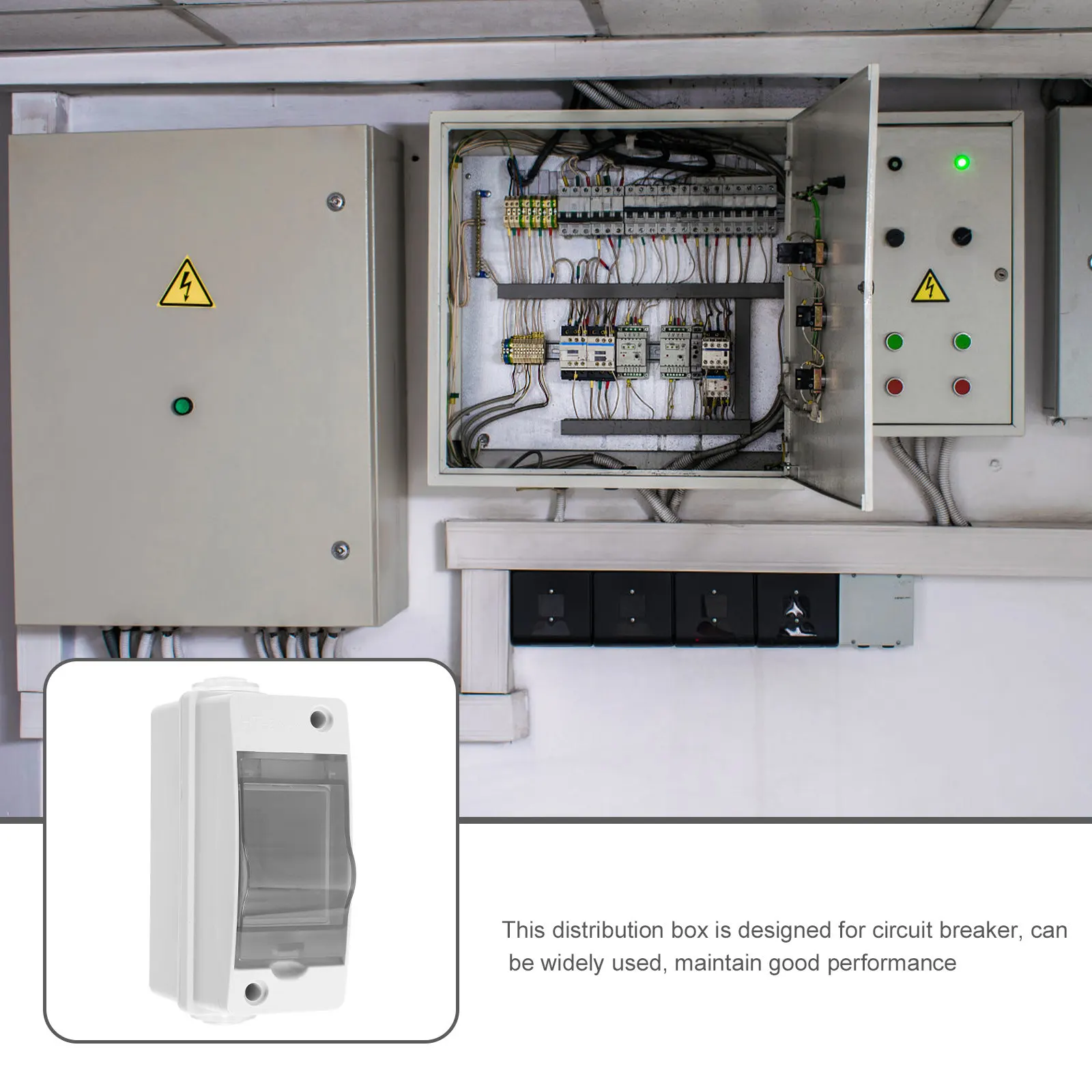 Plastic Circuit Breaker Distribution Box Weatherproof Ip Rated Enclosure for Electrical Protection Easy Installation Lightweight