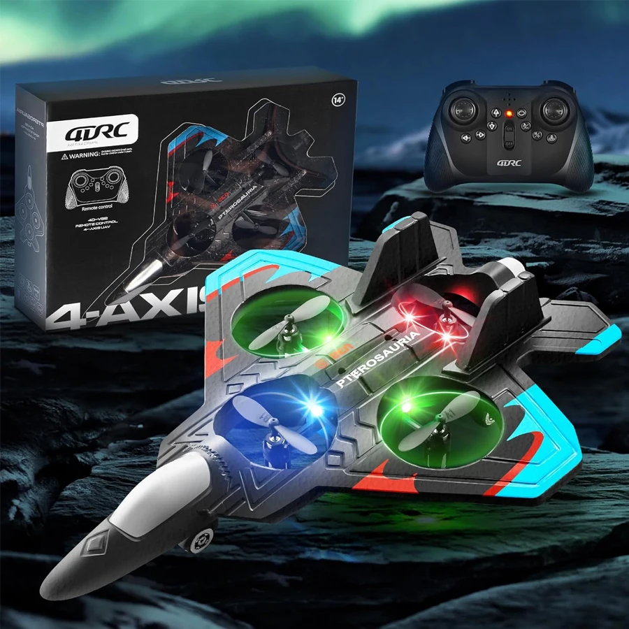 Aviões de controle remoto de espuma V32 Aviões RC 360 °   Flip Fighter Jet Toys Stunt Roll RC Avião Avião Brinquedo Presentes para Crianças Adultos