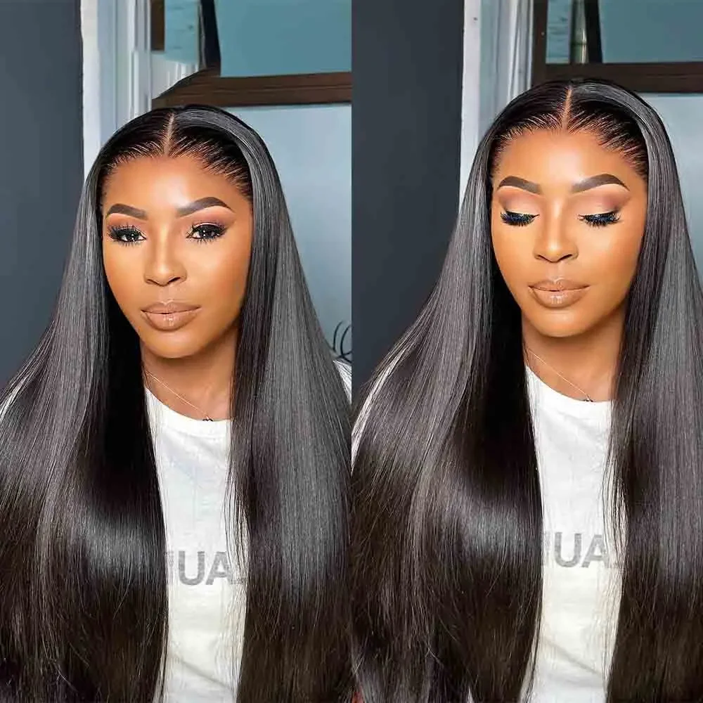 Glueless HD Lace Frontal Wig para Mulheres, Perucas de Cabelo Humano, Osso 7x5, 13x4