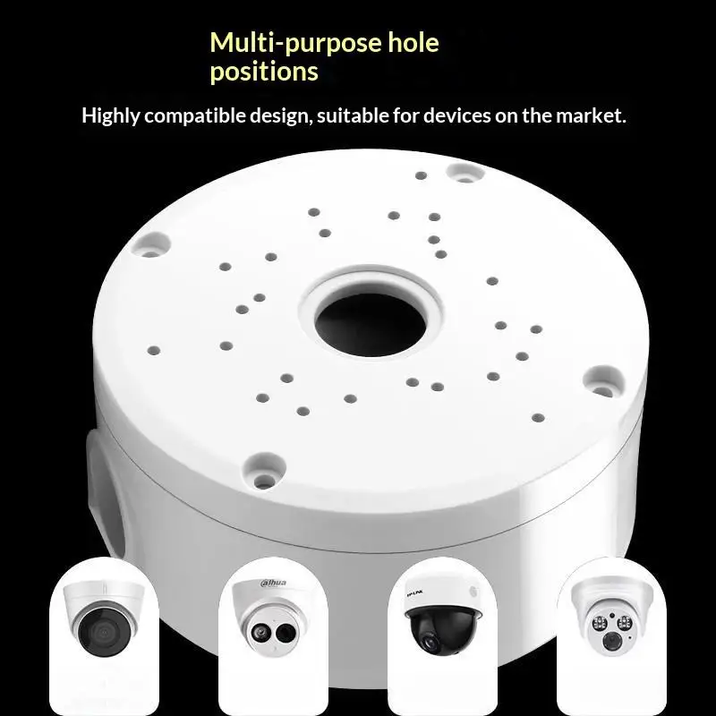 CCTV Security Camera Junction Box Universal Waterproof Plastic Mount Bracket for Residential Commercial Surveillance Projects